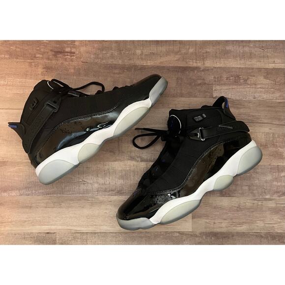 Air Jordan 6 Rings Black / Blue sz 7.5 - Picture 6 of 6